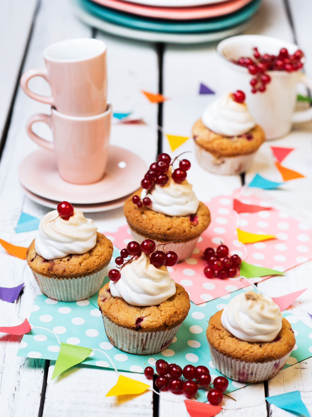 Muffins mit Ribiseln